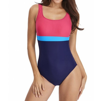 Color Band One-piece Swimsuit